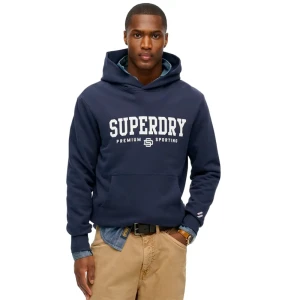 Sweat Superdry Core Sport Homme Bleu S