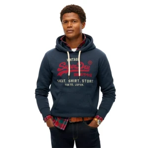 Sweat Superdry Vl Heritage Homme Bleu S