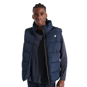 Doudoune sans manche Superdry Logo vintage Homme Bleu S