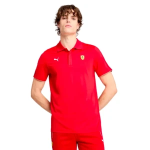 Polo Puma Ferrari Race Cloudspun Homme Rouge XS