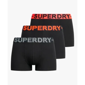 Boxer Superdry Pack x3 Marca Homme Noir S