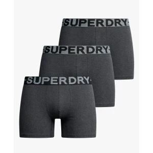 Boxer Superdry Pack x3 trunck Homme Gris M