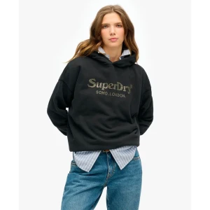 Sweat Superdry Metal Femme Noir L