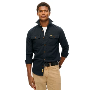 Chemise Superdry Flannel Trailsman Homme Bleu M