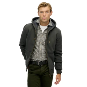 Sweat Superdry Borg Homme Gris XXL