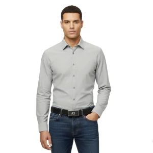 Giorgio Armani Ceinture Armani Exchange Signature Homme Noir Taille unique
