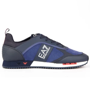 Basket EA7 Suede Homme Bleu 45