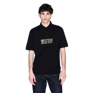 Giorgio Armani Polo Armani Exchange Patch Homme Noir XXL