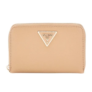 Portefeuille Guess Laurel Saffiano Femme Beige Taille unique