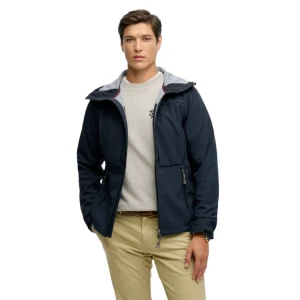 Veste Superdry Softshell Tech Homme Bleu L