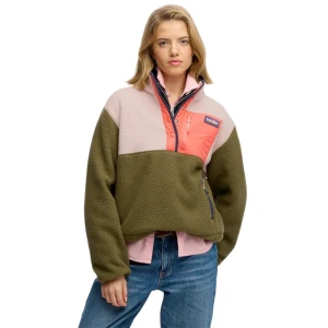 Polaire Superdry Colour Block Femme Kaki M