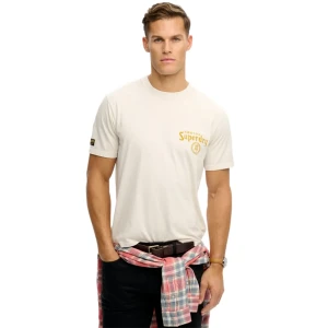 T shirt Superdry Tokyo Narrative Homme Blanc L