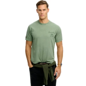 T shirt Superdry Tokyo Narrative Homme Kaki L