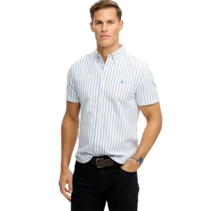 Chemise Superdry Preppy Oxford Homme Bleu S