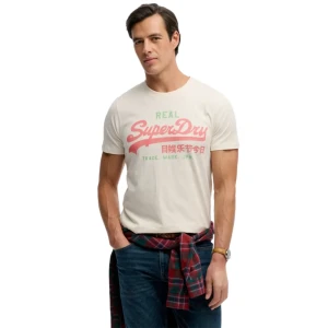 T shirt Superdry Tendance Visuel Homme Blanc XL