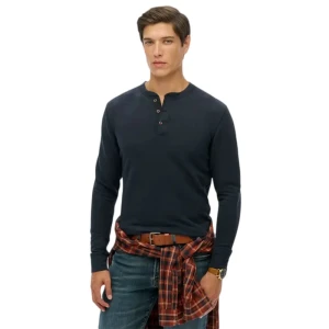 T shirt Superdry Merchant Grandad Homme Bleu XL
