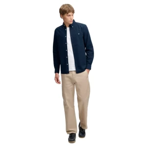Chemise Superdry Oxford Homme Bleu S