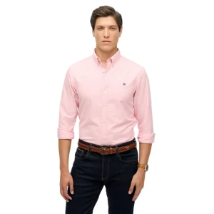 Chemise Superdry Oxford Homme Rose S
