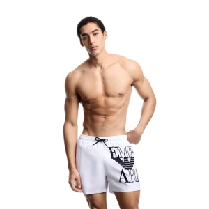 Giorgio Armani Maillot de bain Emporio Armani Signature Homme Blanc L