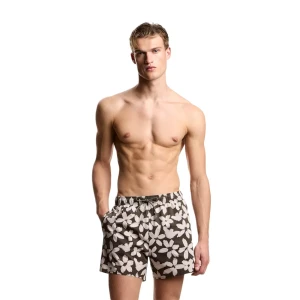 Giorgio Armani Maillot de bain Emporio Armani Flower Homme Marron L