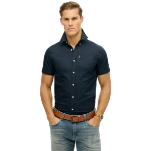 Chemise Superdry Oxford Homme Bleu L