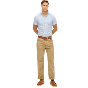 Chemise Superdry Oxford Homme Bleu M