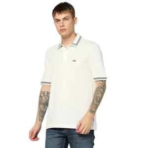 Giorgio Armani Polo Armani Exchange Essential Homme Blanc XXL