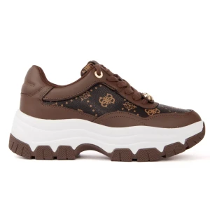 Basket Guess Berrett Femme Marron 38