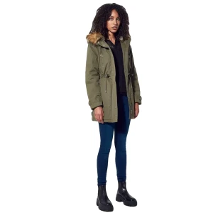 Manteau Kaporal Fleur Femme Kaki XS