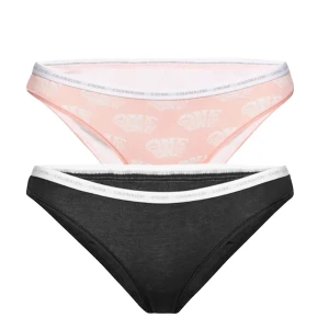 Culotte Calvin Klein Pack x2 bikini Femme Noir L