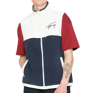 Veste Tommy Jeans Mix media retro Homme Bleu XS