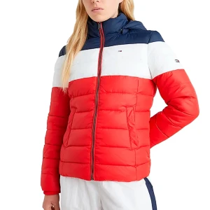 Doudoune Tommy Jeans Color block Femme Rouge S