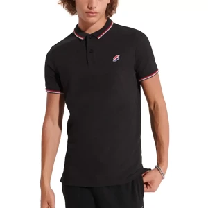 Polo Superdry Original mini logo Homme Noir S