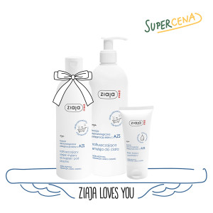 wielopak trio startowe kuracja dermatologiczna pielęgnacja skóry z AZS Ziaja