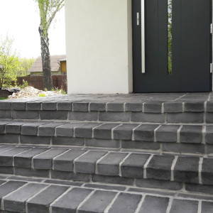 Alter Ziegel Kachel Grafit 1,5 cm