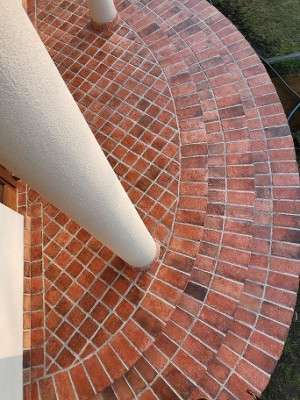 Alter Ziegel Kachel Quadrat (1m2) - klösterlich