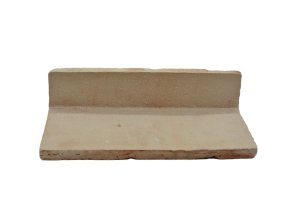 Linke Eckfliese für Fensterbank/Treppenstufe 1,5 cm gerade - felsig
