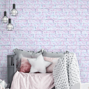 Fliese Alter Ziegel Pastell Pink Gebleicht (1m2)