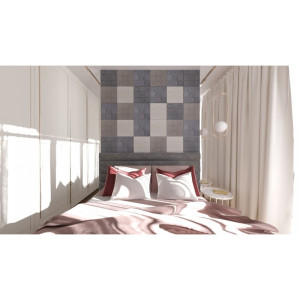 Tic Tac Toe fliese (1m2) - Graphit