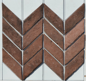 Alter Ziegel Diagonale-Kollektion (1m2) - Gotisch - Links
