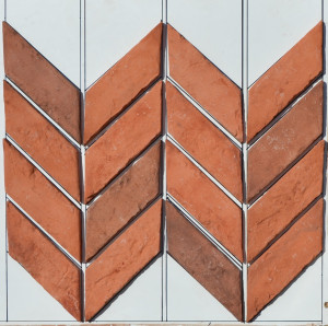 Alter Ziegel Diagonale-Kollektion (1m2) - Naturell - Links