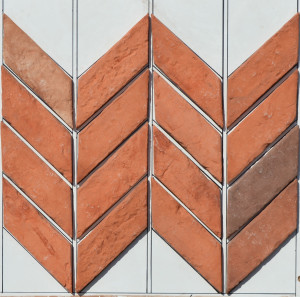 Alter Ziegel Diagonale-Kollektion Klein (1m2) - Höfisch - Links