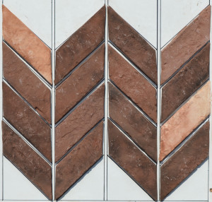 Alter Ziegel Diagonale-Kollektion Klein (1m2) - Klösterlich - Links