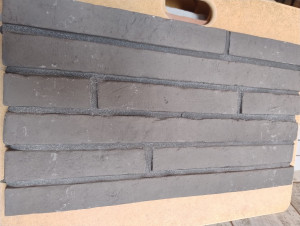 Fassadenplatten LONG Klassisch (1m2) - Graphit dunkel