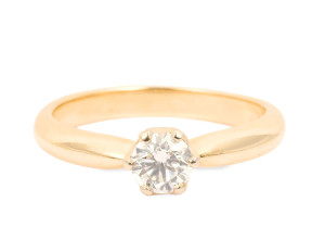 Pierścionek z diamentem o masie ok. 0,47 ct