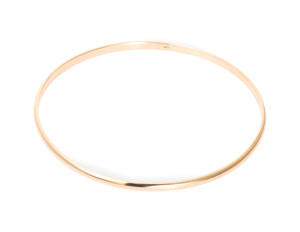 Złota bransoleta typu bangle, obręcz