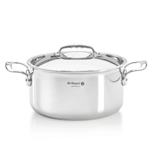 De Buyer - Affinity garnek wysoki z pokrywą 5,4 L 24 cm