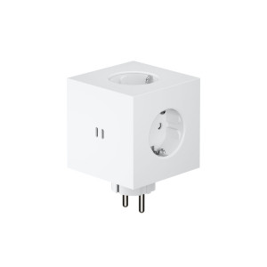 Avolt Rozszerzacz gniazd Square 2 z podwójnym USB-C 30 W opalizująca biel