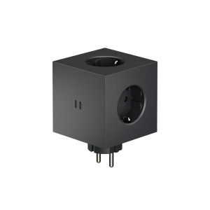 Avolt Rozszerzacz gniazd Square 2 z podwójnym USB-C o mocy 30 W - czarny