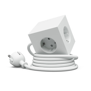 Avolt Listwa zasilająca Square 1 z podwójnym USB-C 30 W i magnetyczną podstawą 1,8 m - biała